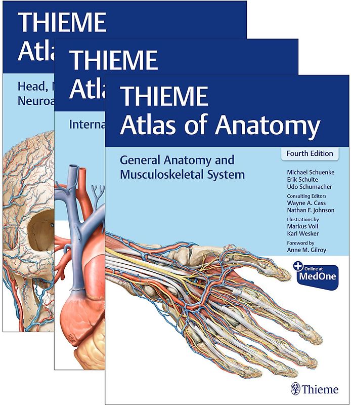 THIEME Atlas of Anatomy, Three Volume Set, Fourth Edition