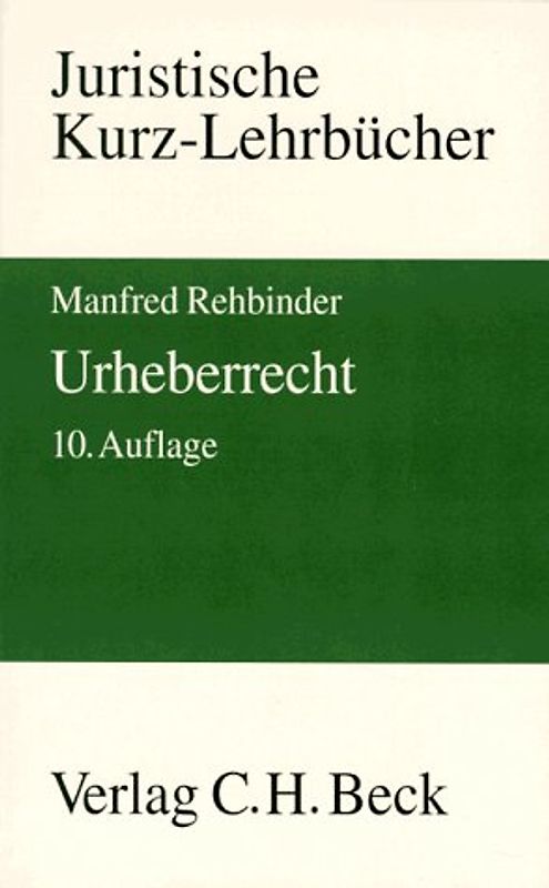 Urheberrecht. Ein Studienbuch