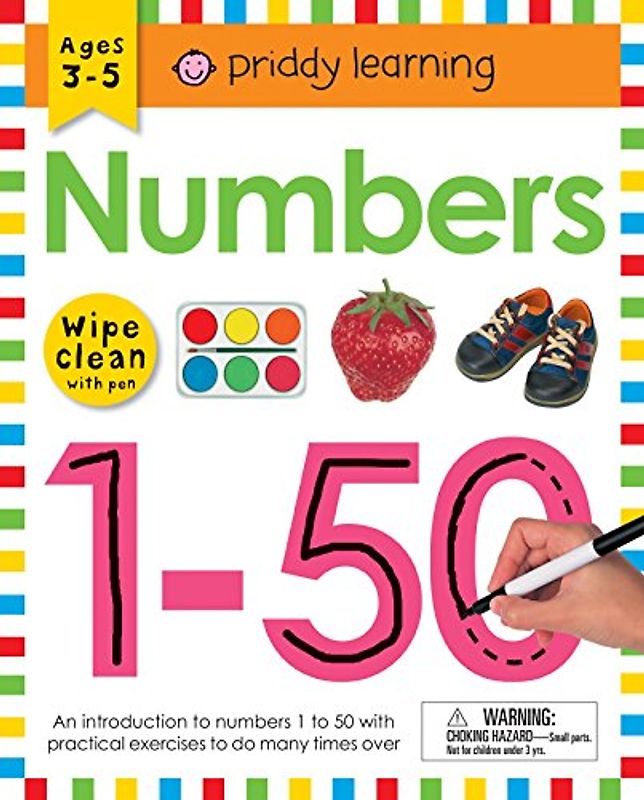 Wipe Clean Workbook: Numbers 1-50: Ages 3-5; Wipe-Clean with Pen (Priddy Learning)
