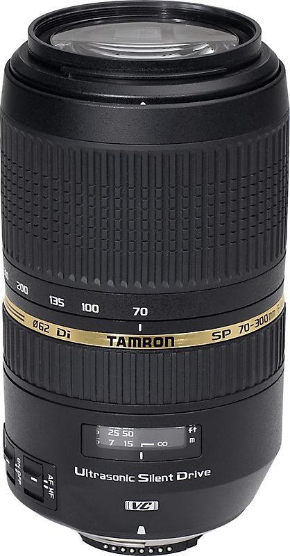Tamron SP AF 70-300 mm F4.0-5.6 Di USD VC 62 mm Objectif (adapté à Nikon F) noir