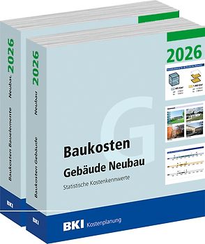 BKI Baukosten Gebäude + Bauelemente Neubau 2026 - Kombi Teil 1-2