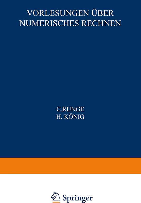 Vorlesungen über Numerisches Rechnen