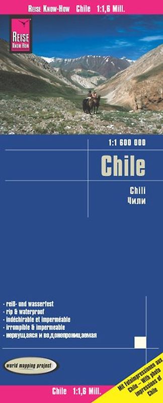 Reise Know-How Landkarte Chile (1:1.600.000)