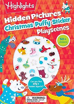 Christmas Hidden Pictures Puffy Sticker Playscenes