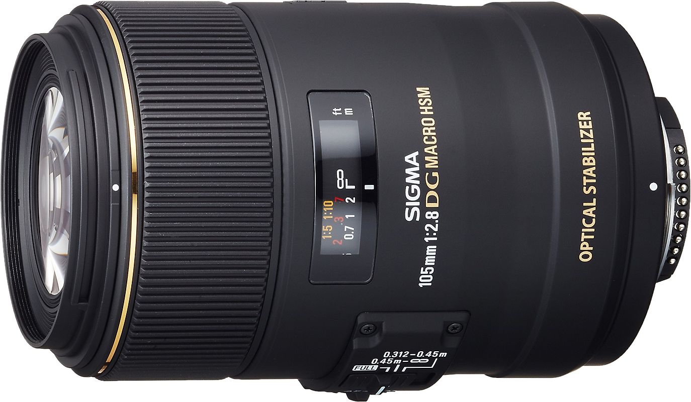 Sigma 105 mm F2.8 DG EX HSM OS Macro 62 mm Filtergewinde (Nikon F Anschluss) schwarz