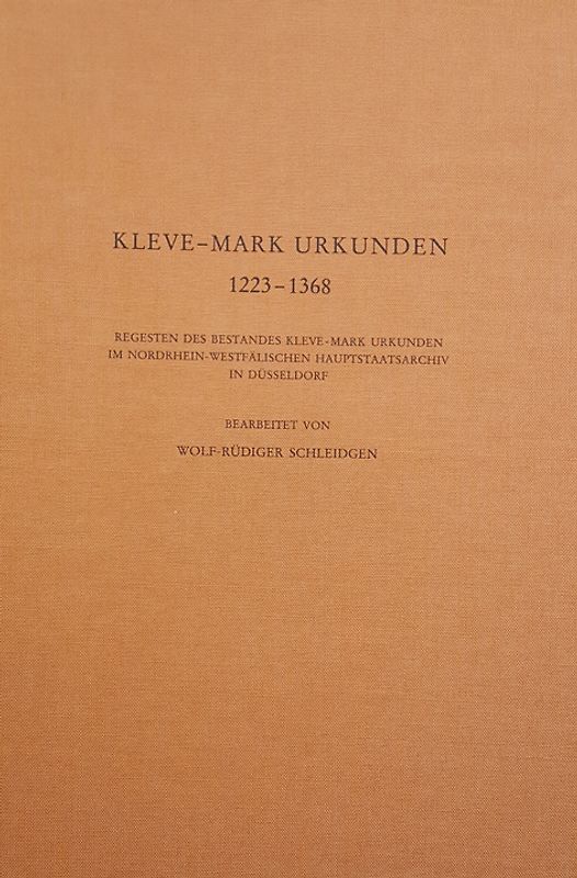 Kleve-Mark Urkunden 1223-1368