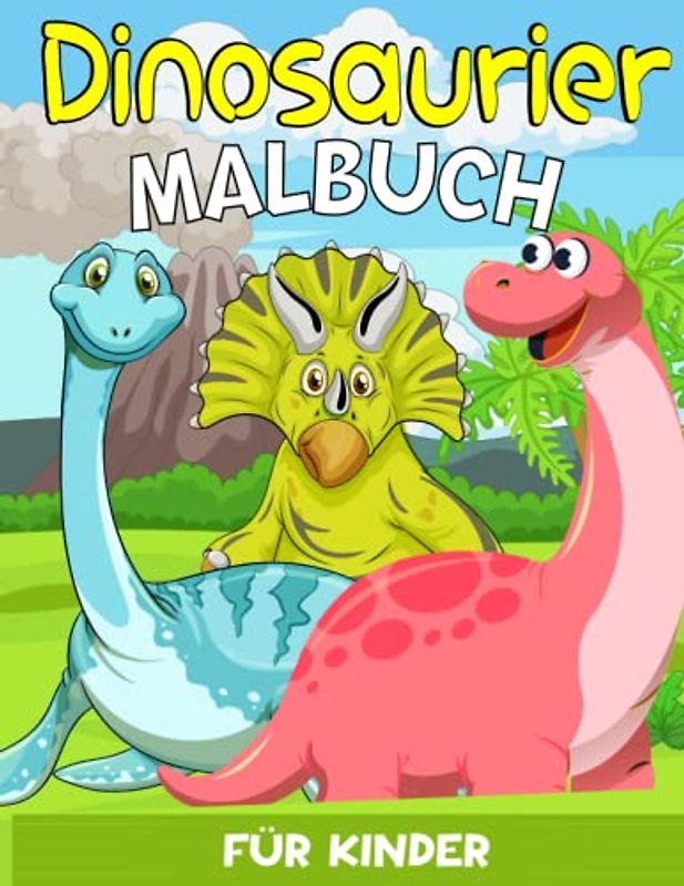 Dinosaurier Malbuch für Kinder: Malbuch für Mädchen und Jungen ab 2 jahr, 33 einzigartige Dinosaurier zum Ausmalen - Band 1