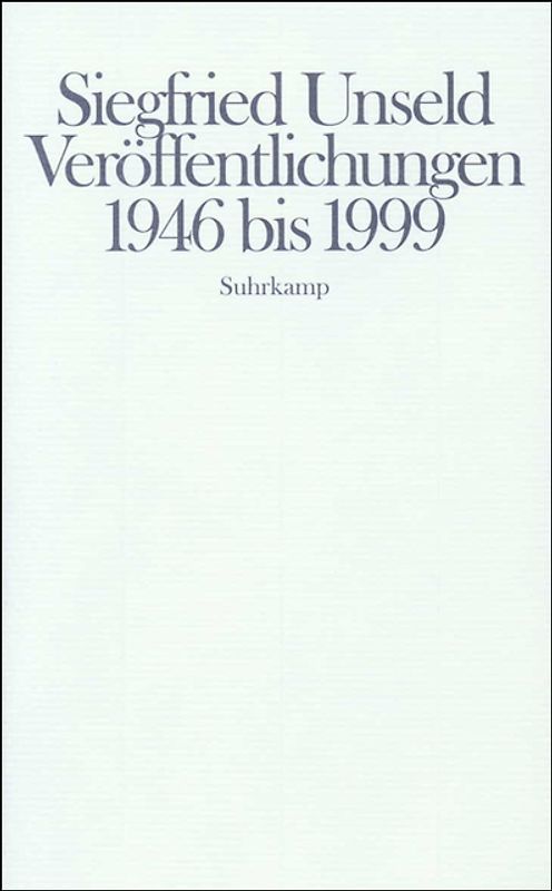 Veröffentlichungen 1946–1999