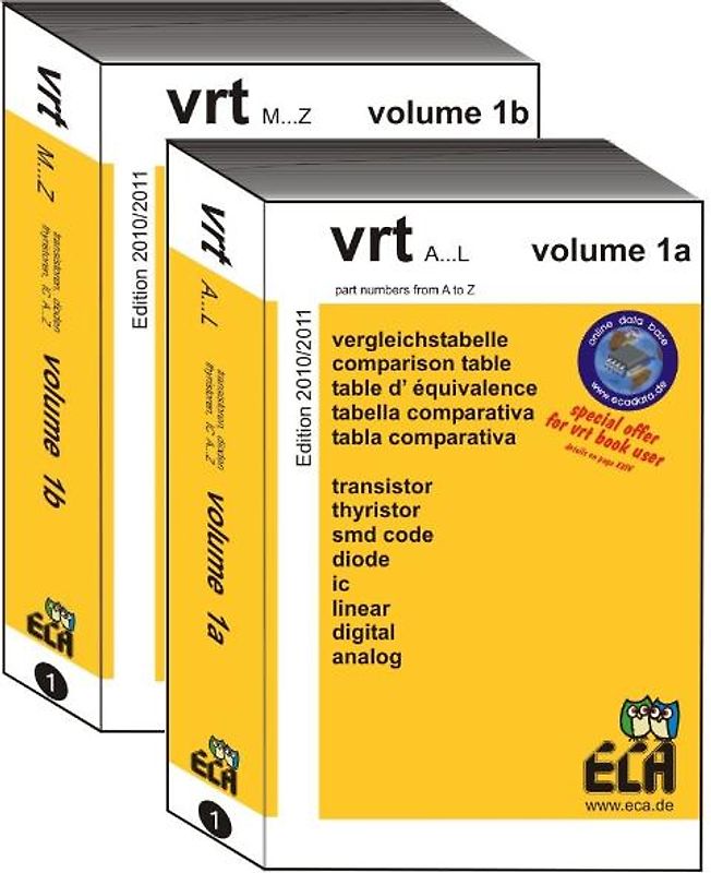 vrt band 1 A-Z Vergleichstabelle für Halbleiter