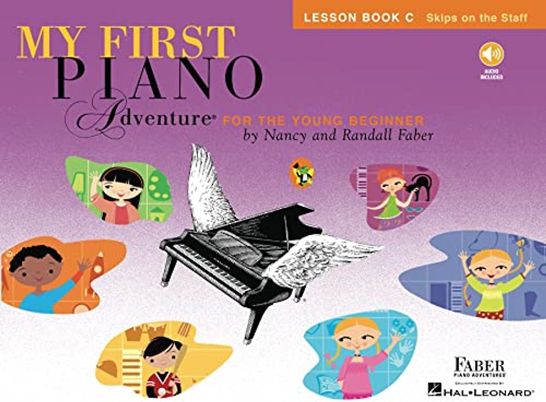 My First Piano Adventure Lesson: Book C: Noten, Lehrbuch, CD für Klavier: Lesson Book C Skips on the Staff