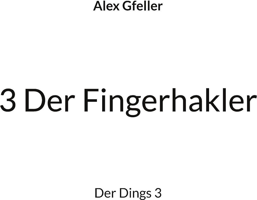 3 Der Fingerhakler