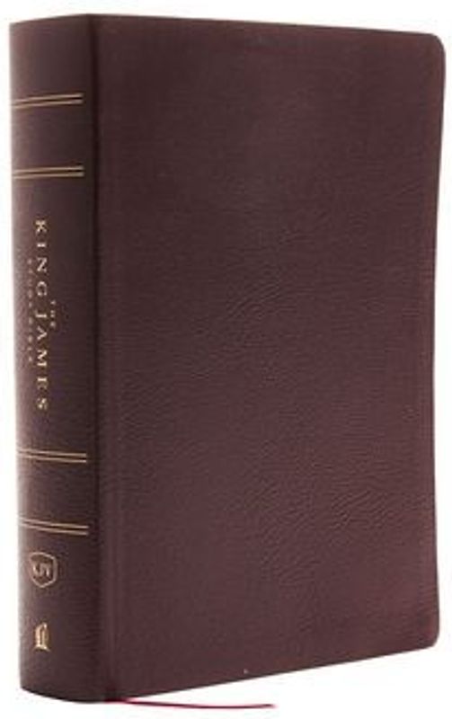The King James Study Bible, Bonded Leather, Burgundy, Full-Color Edition