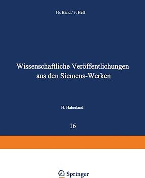 Wissenschaftliche Veröffentlichungen aus den Siemens-Werken