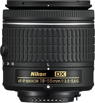 Nikon AF-P DX NIKKOR 18-55 mm F3.5-5.6 G 55 mm Objectif (adapté à Nikon F) noir