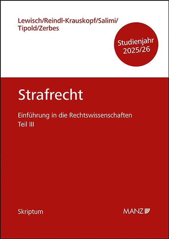 Strafrecht Einführung in die Rechtswissenschaften Teil III