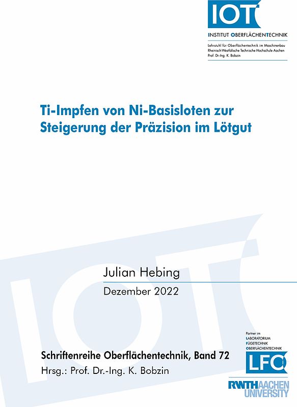 Ti-Impfen von Ni-Basisloten zur Steigerung der Präzision im Lötgut