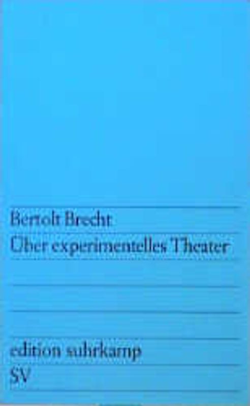 Über experimentelles Theater