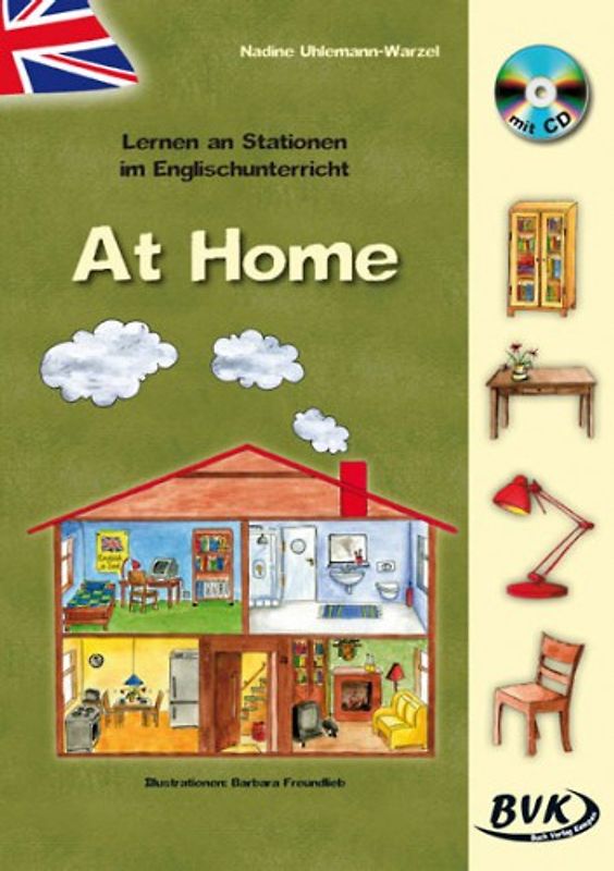 Lernen an Stationen im Englischunterricht: At Home (inkl. CD)