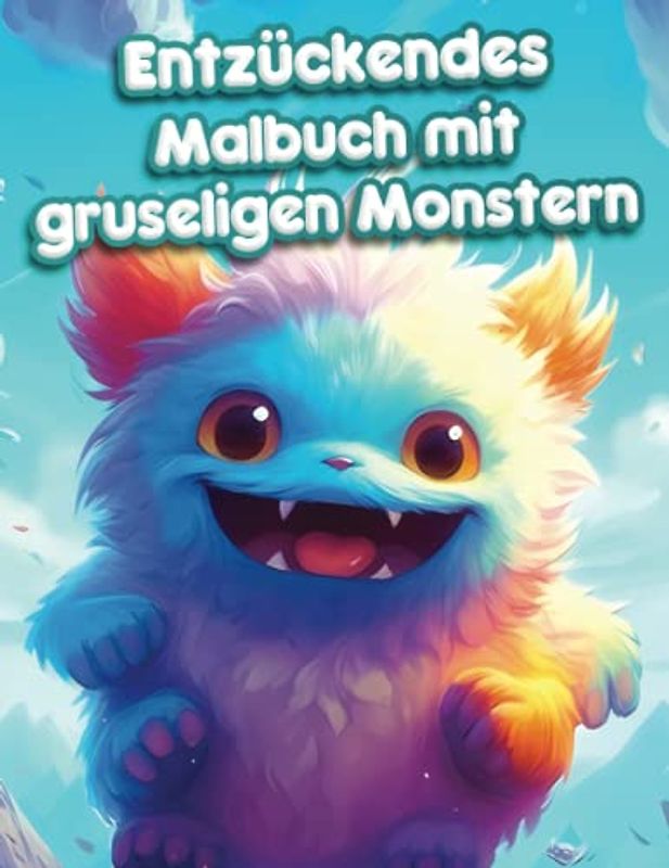 Entzückendes Malbuch mit gruseligen Monstern: Lustiges Kawaii-Malbuch mit gruseligen Mini-Monstern für Erwachsene, Jugendliche und Kinder – tolle Geschenkidee für Freunde und Familie