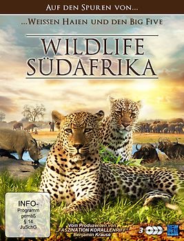 Wildlife Südafrika - Auf den Spuren von weissen Haien und den Big Five [3 DVDs] DVD