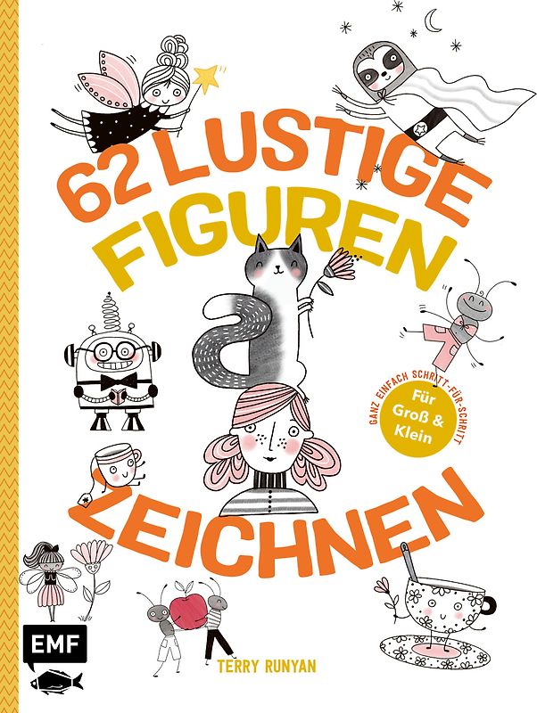 62 lustige Figuren zeichnen – Für Groß und Klein!