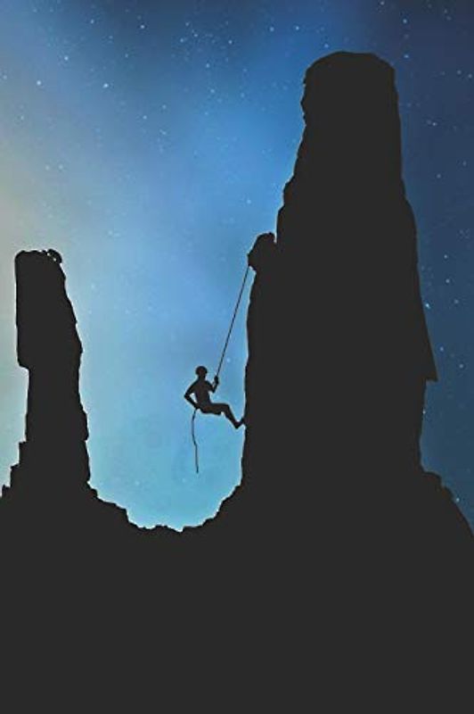Kletter Tagebuch: Das Tagebuch zum selber ausfüllen für alle Kletterer und Boulderer ♦ Routentagebuch für die schönsten Klettersteige, Routen und Erinnerungen ♦ A4+ Format ♦ Motiv: Nachtklettern