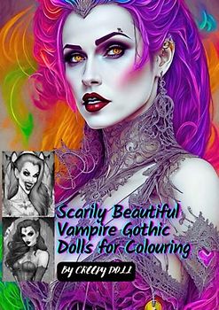 Scarily Beautiful Vampire Gothic Dolls for Colouring