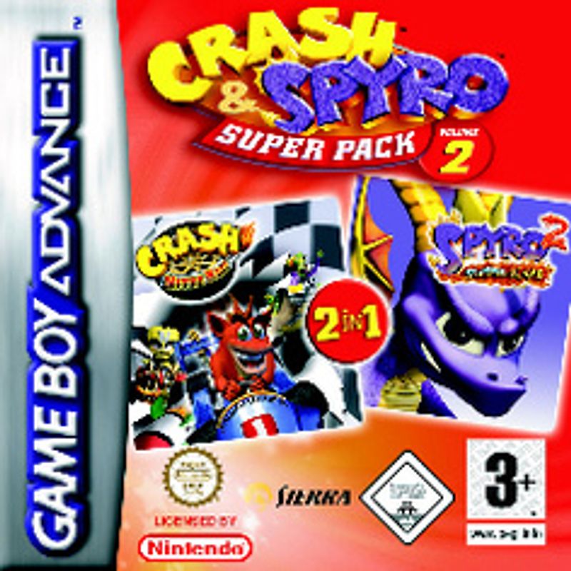 Crash & Spyro Super Pack Vol. 2 Nintendo Game Boy Advance