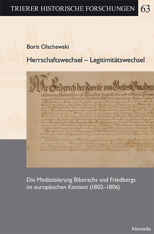 Herrschaftswechsel - Legitimätswechsel