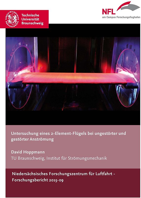 Untersuchung eines 2-Element-Flügels bei ungestörter und gestörter Anströmung