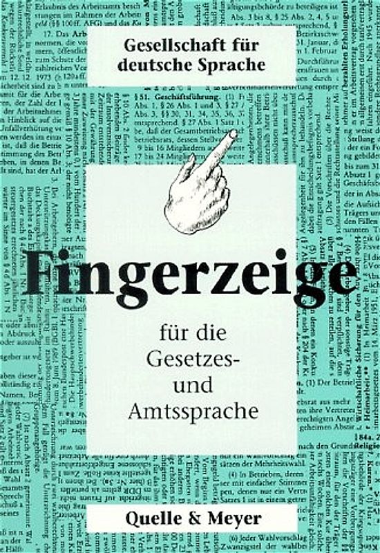 Fingerzeige für die Gesetzes- und Amtssprache
