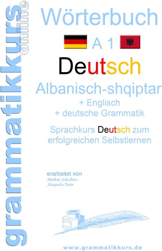 Wörterbuch Deutsch - Albanisch - Englisch A1