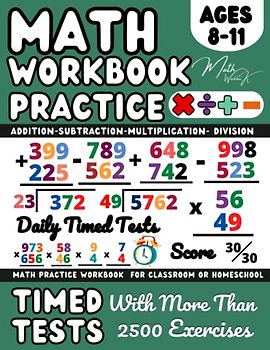 Ks2 Maths workbook Year 4 / Year 5 / Year 6 / Addition, Subtraction, Multiplication, Division , Maths Book for 8-11 Year Olds: Add, Subtract, ... and Revision ( Ages 8-11 ), Grade 3-5