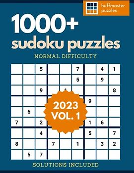 1000+ Sudoku Puzzles: Normal Difficulty - 2023 Vol. 1
