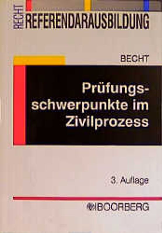 Prüfungsschwerpunkte im Zivilprozess