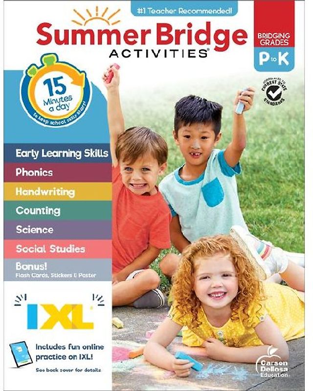 Summer Bridge Activities, Grades Pk - K
