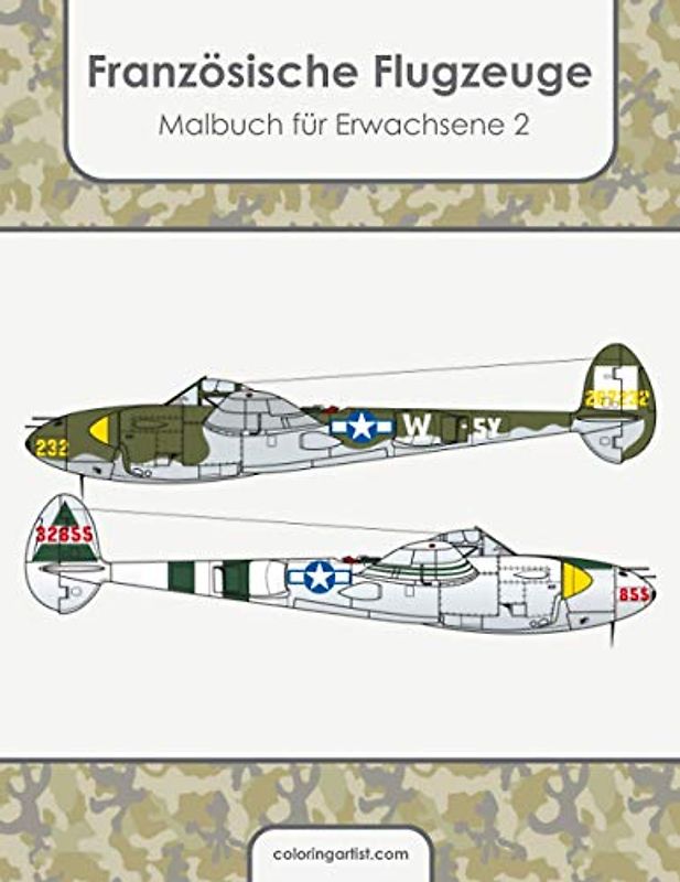 Französische Flugzeuge Malbuch für Erwachsene 2