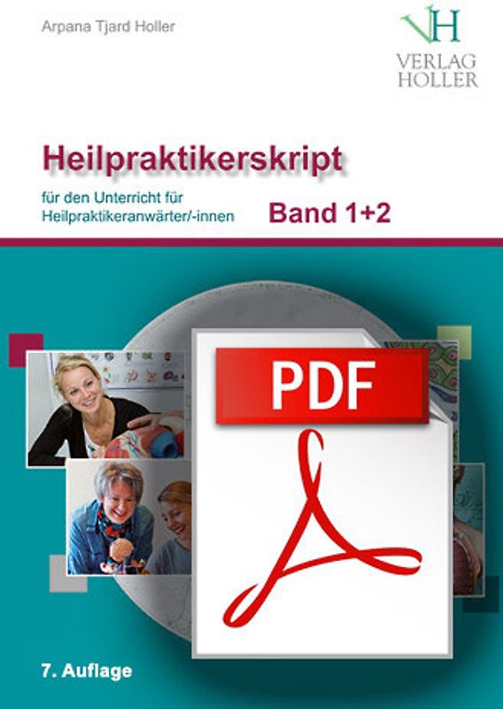 Heilpraktikerskript Band 1 und Band 2 (Softcover farbig) plus pdf-Datei (download)