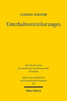 Unterhaltsvereinbarungen