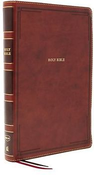 Nkjv, Thinline Bible, Giant Print, Leathersoft, Brown, Red Letter Edition, Comfort Print