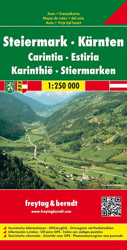 freytag & berndt Straßenkarte Steiermark - Kärnten 1:250.000