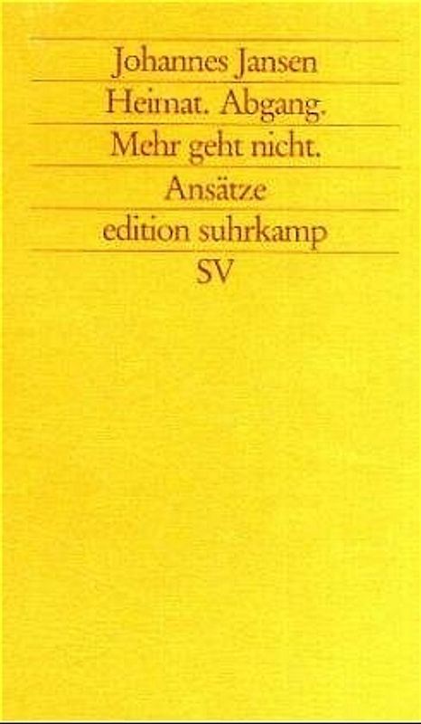 heimat ... abgang ... mehr geht nicht