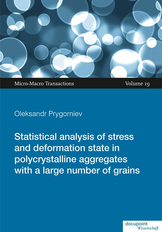 Statistical analysis of stress and deformation state in polycrystalline aggregates with a large number of grains