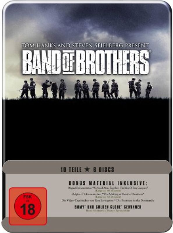 Band of Brothers - Wir waren wie Brüder [6 Discs, Steelbook] FSK 18 DVD