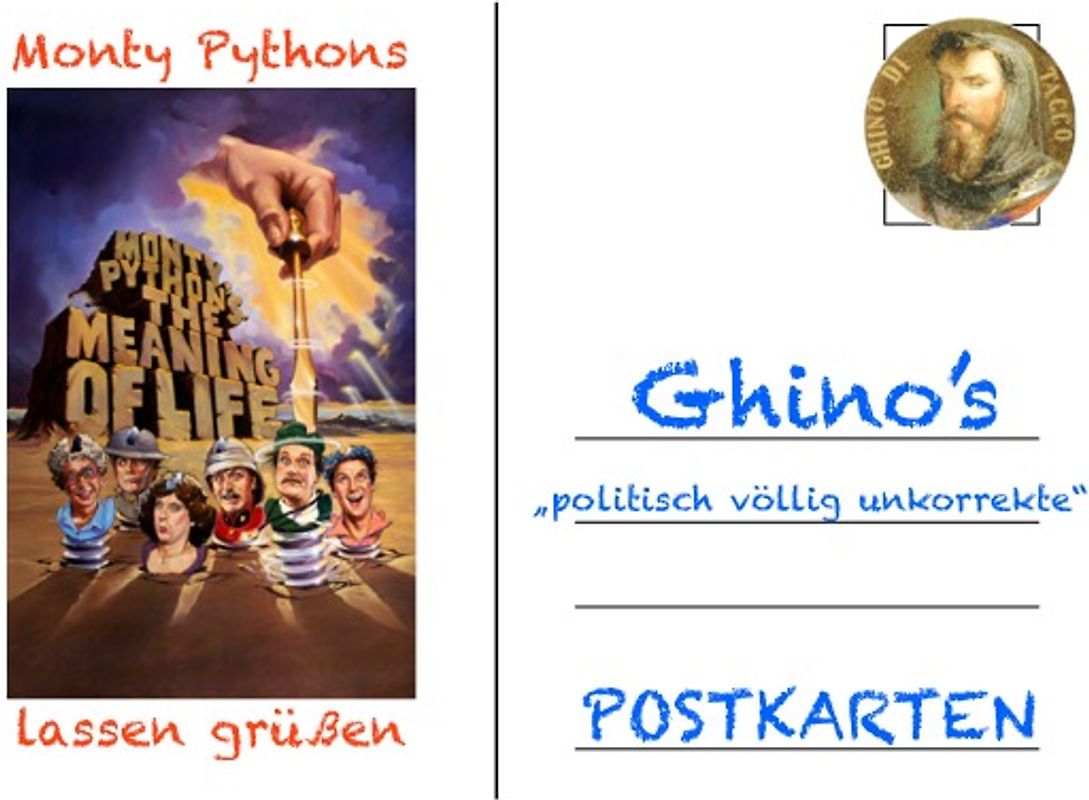 Ghino's "politisch völlig unkorrekte" POSTKARTEN / Ghino's "politisch völlig unkorrekte" POSTKARTEN I.