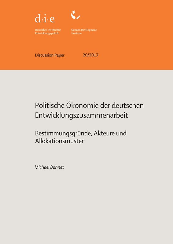 Politische Ökonomie der deutschen Entwicklungszusammenarbeit