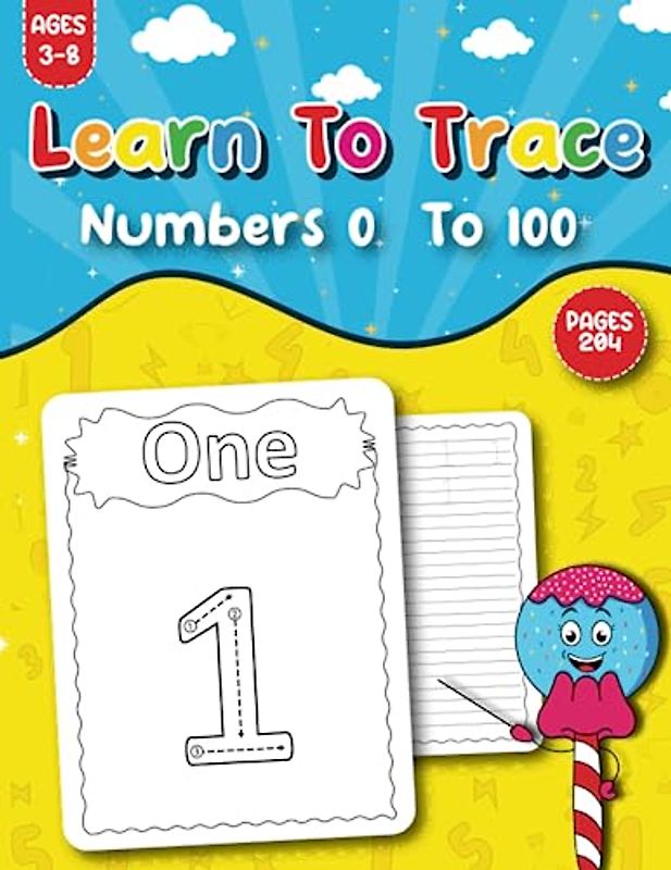 Learn To Trace Numbers 0 To 100: Tracing Numbers Activity Sheets For Kids|Number Tracing To 100|Fun And Easy Number Tracing
