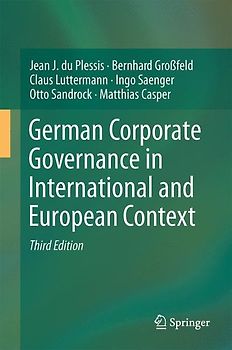 German Corporate Governance in International and European Context