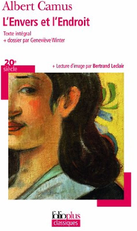 L'envers ET L'endroit - Camus, Albert
