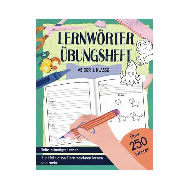 Lernwörter Übungsheft - Ab der 1. Klasse - Selbstständiges Lernen